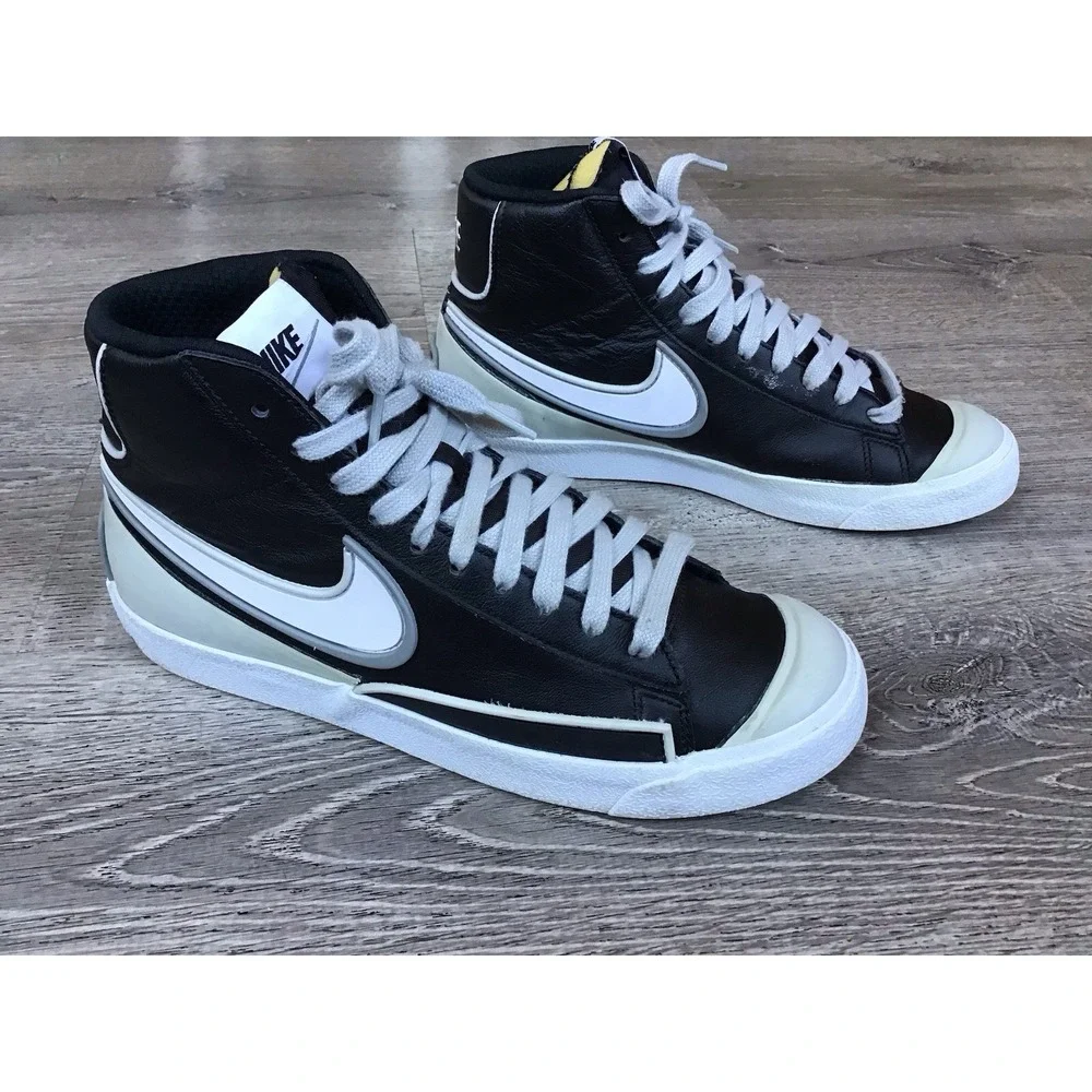 Nike Blazer Mid 77 Infinite Mens Size 7.5 US DA7233-001 Black White Leather Shoe